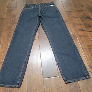 Old Navy Men's Straight Jeans - Dark Blue